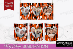Halloween Photo Mug Wrap PNG - Brush Stroke Picture Frame Product Image 1