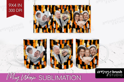 Halloween Photo Mug Wrap PNG - Brush Stroke Picture Frame Product Image 1