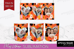 Halloween Photo Mug Wrap PNG - Brush Stroke Picture Frame Product Image 1