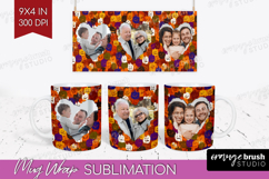 Halloween Photo Mug Wrap PNG - Brush Stroke Picture Frame Product Image 1