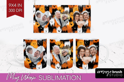 Halloween Photo Mug Wrap PNG - Brush Stroke Picture Frame Product Image 1