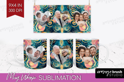 Brush Stroke Photo Mug Wrap PNG - Abstract Texture Picture Product Image 1