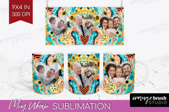 Brush Stroke Photo Mug Wrap PNG - Abstract Texture Picture Product Image 1