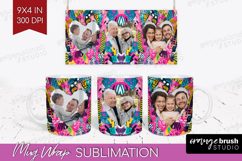 Brush Stroke Photo Mug Wrap PNG - Abstract Texture Picture Product Image 1