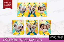 Brush Stroke Photo Mug Wrap PNG - Abstract Texture Picture Product Image 1