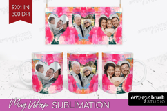 Brush Stroke Photo Mug Wrap PNG - Abstract Texture Picture Product Image 1