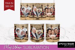 Christmas Photo Mug Wrap PNG - Christmas Tree Picture Frame Product Image 1