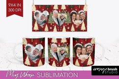 Christmas Photo Mug Wrap PNG - Christmas Tree Picture Frame Product Image 1