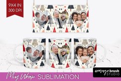 Christmas Photo Mug Wrap PNG - Christmas Tree Picture Frame Product Image 1