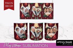 Christmas Photo Mug Wrap PNG - Christmas Tree Picture Frame Product Image 1