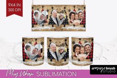 Christmas Photo Mug Wrap PNG - Christmas Tree Picture Frame Product Image 1