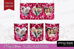 Glitter Photo Mug Wrap PNG - Sparkle Picture Frame Mug Product Image 1