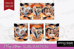 Rose Gold Photo Mug Wrap PNG - Abstract Picture Frame Mug Product Image 1
