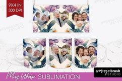 Floral Photo Mug Wrap PNG - Sping Flowers Picture Frame Mug Product Image 1