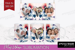 Floral Photo Mug Wrap PNG - Sping Flowers Picture Frame Mug Product Image 1