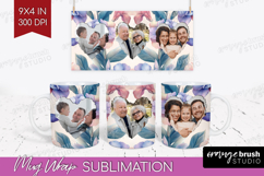 Floral Photo Mug Wrap PNG - Sping Flowers Picture Frame Mug Product Image 1