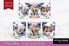 Floral Photo Mug Wrap PNG - Sping Flowers Picture Frame Mug Product Image 1