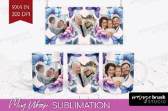 Floral Photo Mug Wrap PNG - Sping Flowers Picture Frame Mug Product Image 1