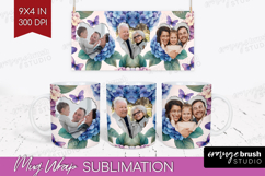 Floral Photo Mug Wrap PNG - Sping Flowers Picture Frame Mug Product Image 1