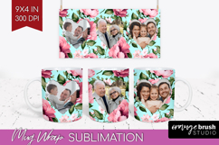 Spring Photo Mug Wrap PNG - Flowers Picture Frame Mug Product Image 1