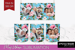 Spring Photo Mug Wrap PNG - Flowers Picture Frame Mug Product Image 1