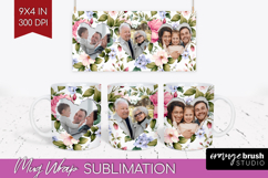 Spring Photo Mug Wrap PNG - Flowers Picture Frame Mug Product Image 1