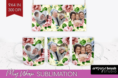 Spring Photo Mug Wrap PNG - Flowers Picture Frame Mug Product Image 1
