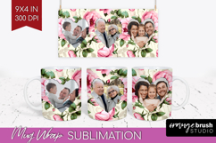 Spring Photo Mug Wrap PNG - Flowers Picture Frame Mug Product Image 1