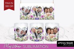 Wildflowers Photo Mug Wrap PNG - Floral Picture Frame Mug Product Image 1