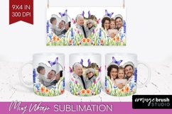 Wildflowers Photo Mug Wrap PNG - Floral Picture Frame Mug Product Image 1