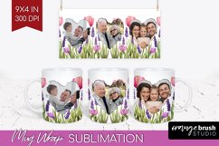 Wildflowers Photo Mug Wrap PNG - Floral Picture Frame Mug Product Image 1