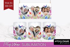 Wildflowers Photo Mug Wrap PNG - Floral Picture Frame Mug Product Image 1