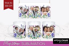Wildflowers Photo Mug Wrap PNG - Floral Picture Frame Mug Product Image 1
