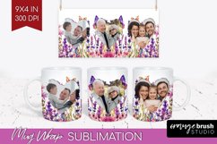 Wildflowers Photo Mug Wrap PNG - Floral Picture Frame Mug Product Image 1