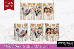 Pumpkun Photo Mug Wrap PNG - Fall Picture Frame Mug Product Image 1