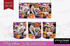 Halloween Photo Mug Wrap PNG - Spooky Picture Frame Mug Product Image 1