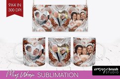 Rose Photo Mug Wrap PNG - Floral Picture Frame Mug Product Image 1