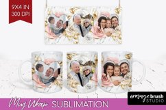 Rose Photo Mug Wrap PNG - Floral Picture Frame Mug Product Image 1