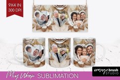 Rose Photo Mug Wrap PNG - Floral Picture Frame Mug Product Image 1