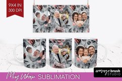 Rose Photo Mug Wrap PNG - Floral Picture Frame Mug Product Image 1