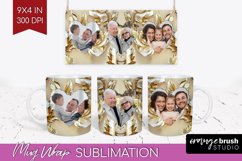 Rose Photo Mug Wrap PNG - Floral Picture Frame Mug Product Image 1