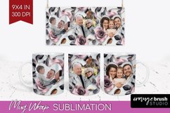 Rose Photo Mug Wrap PNG - Floral Picture Frame Mug Product Image 1