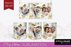 Rose Photo Mug Wrap PNG - Floral Picture Frame Mug Product Image 1