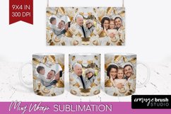 Rose Photo Mug Wrap PNG - Floral Picture Frame Mug Product Image 1