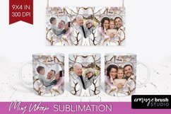 Rose Photo Mug Wrap PNG - Floral Picture Frame Mug Product Image 1