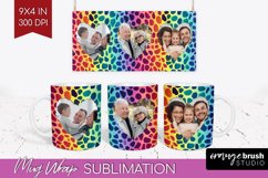 Leopard Print Photo Mug Wrap PNG - Animal Pattern Picture Product Image 1