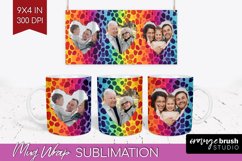 Leopard Print Photo Mug Wrap PNG - Animal Pattern Picture Product Image 1