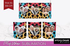 Leopard Print Photo Mug Wrap PNG - Animal Pattern Picture Product Image 1