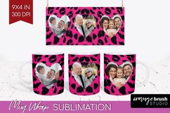 Leopard Print Photo Mug Wrap PNG - Animal Pattern Picture Product Image 1