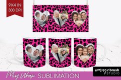 Leopard Print Photo Mug Wrap PNG - Animal Pattern Picture Product Image 1